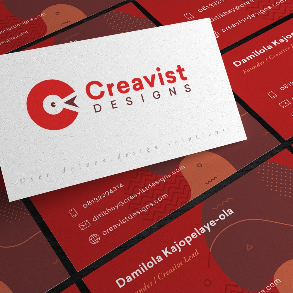 Business card design mock up